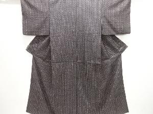 絣柄織出し本塩沢着物